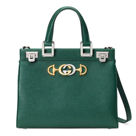 gucci zumi grainy leather small top handle bag